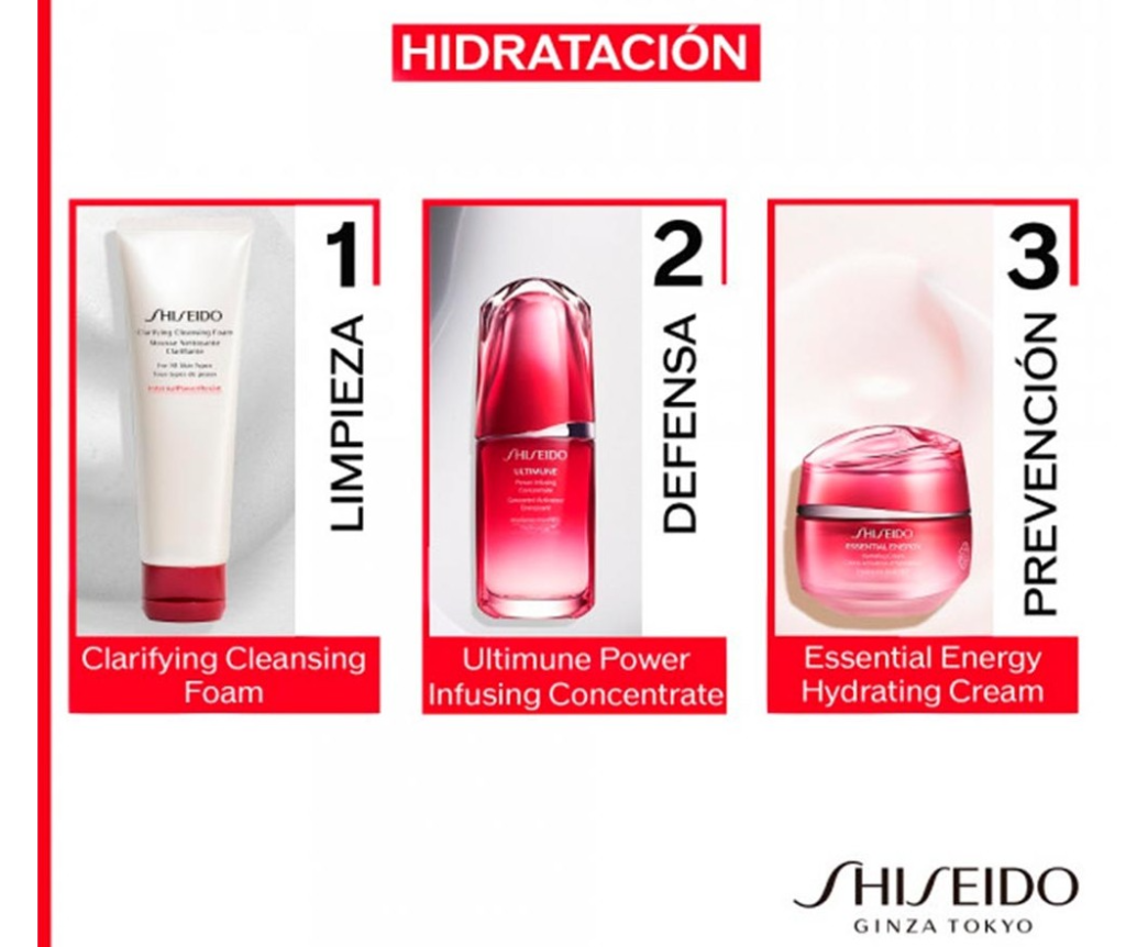 rutina hidratante Shiseido