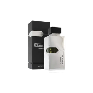 Perfume árabe Al Haramain Adventure EDP para hombre con aroma cítrico y amaderado.